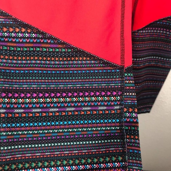 Fila sport black patterned full length legging, L - Picture 2 of 5